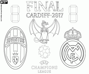 Colorear Final Champions League 2016-2017