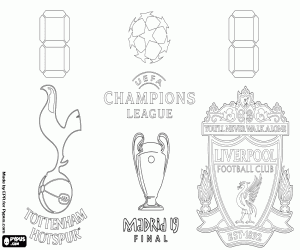 Colorear Final Champions League 2018-2019