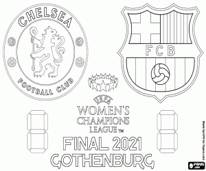 Colorear Final Chelsea FC vs FC Barcelona