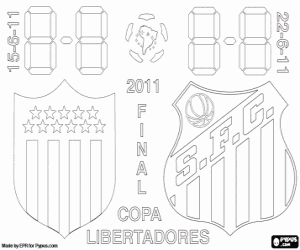 Colorear Final Copa Libertadores 2011