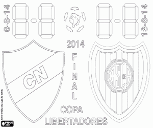 Colorear Final Copa Libertadores 2014