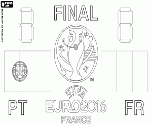 Colorear Final de la Eurocopa UEFA 2016