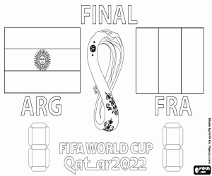 Colorear Final de Mundial FIFA Qatar 2022