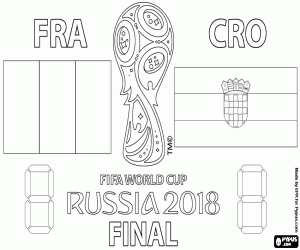 Colorear Final Mundial de Rusia 2018