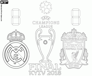 Colorear Final UEFA Champions League 2018