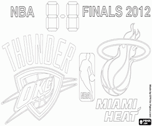 Colorear Finales NBA 2012