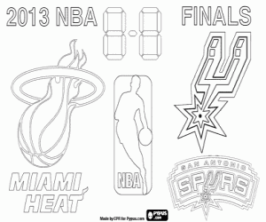 Colorear Finales NBA 2013