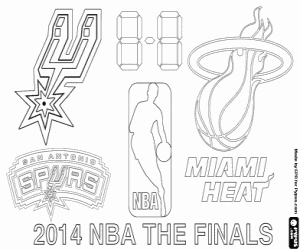 Colorear Finales NBA 2014