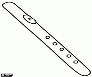 Colorear Flauta, instrumento tradicional 