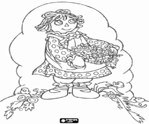 Colorear Flores de hija, regalo para mamá