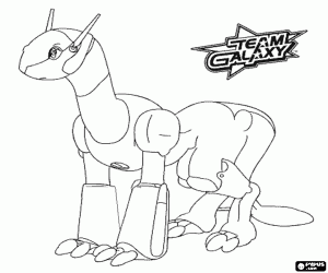 Colorear Fluffy, perro robot Team Galaxy