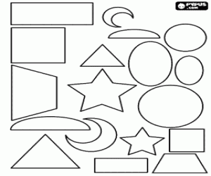 Colorear Formas geométricas variadas