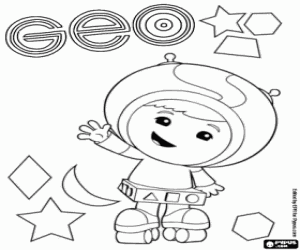Colorear Formas geométricas, Geo Umizoomi