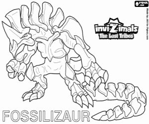 Colorear Fossilizaur, Invizimals