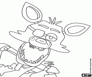 Colorear Foxy, Five Nights at Freddy's