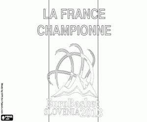 Colorear Francia, campeón EuroBasket 2013