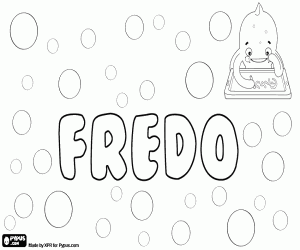 Colorear Fredo, nombre abreviado