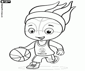 Colorear Frenkie, mascota EuroBasket 2015