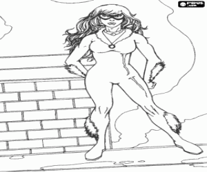 Colorear La Gata Negra, un personaje