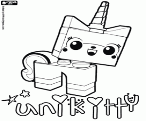 Colorear La gatita unicornio Unikitty