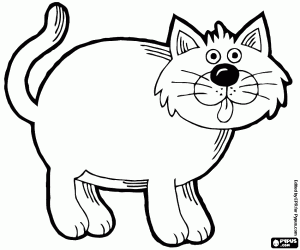 Colorear El gato gordo