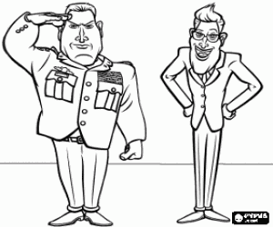 Colorear General Monger y el Presidente