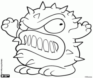 Colorear Germit,Bin Monster de Trash Pack