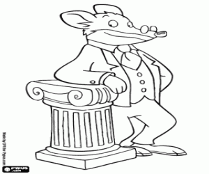 Colorear Geronimo Stilton, periodista