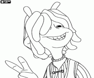 Colorear Glar,  el amigo hippie de Neera