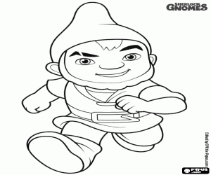 Colorear Gnomeo en las aventuras