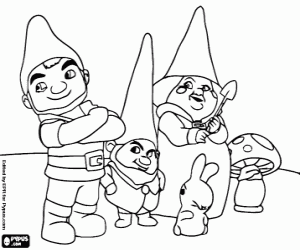 Colorear Los gnomos de los Montescos