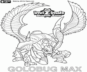 Colorear Goldbug Max, Invizimals LOD