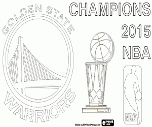 Colorear Golden State Campeón NBA 2015