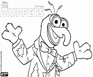 Colorear Gonzo, la Navidad de los Muppets