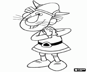 Colorear Gorm el vikingo entusiasmado