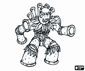 Colorear El gormiti Bu Bamboo