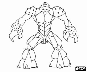 Colorear El Gormiti del Mar, Carrapax