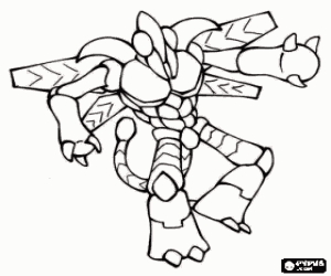 Colorear Gormiti Dragón, el letal