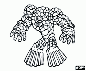 Colorear Un Gormiti, Furia Lávica