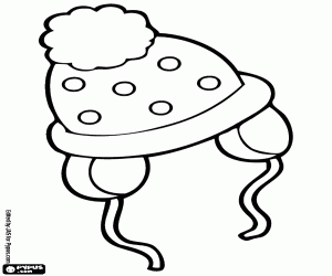 Colorear Un gorro de lana para el bebé