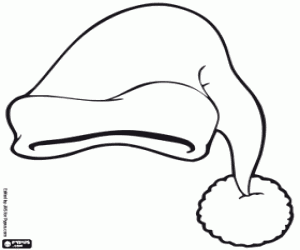 Colorear Gorro de Santa Claus