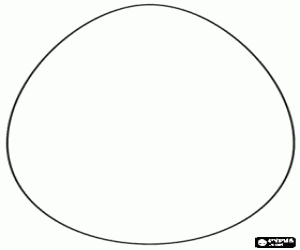 Colorear Gran huevo de Pascua para decorar