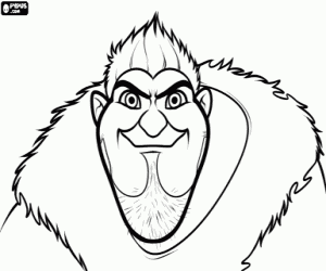 Colorear Grug, un hombre prehistórico