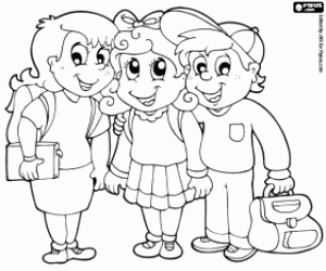 Colorear Grupo de niños