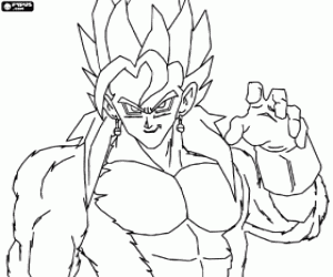 Colorear Guerrero legendario, Dragon Ball