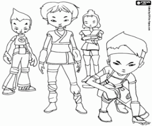 Colorear Los guerreros de Lyoko