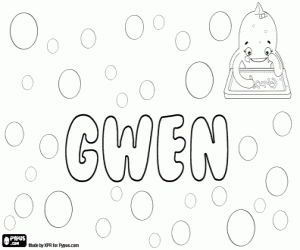Colorear Gwen, variante de Gwyn