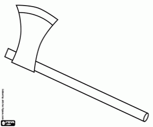 Colorear El hacha de la Caperucita Roja