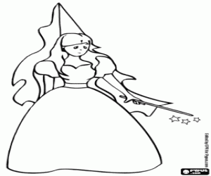 Colorear Una hada triste