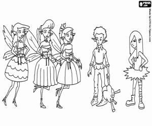 Colorear Hadas de las flores,Muddle Earth